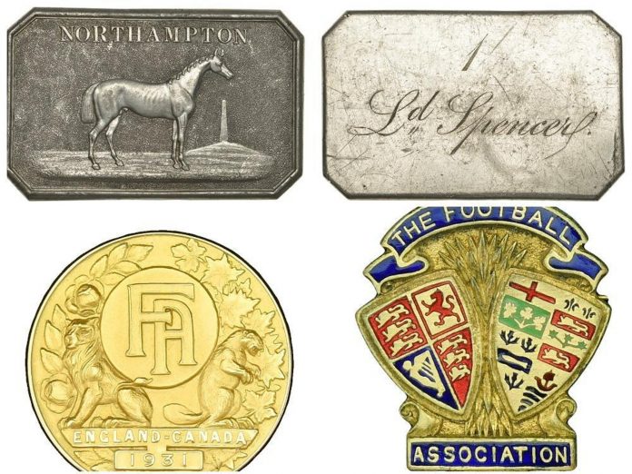 The medals of 3rd Earl Spencer and former Northampton Town FC manager will go under the hammer

